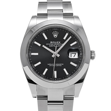 ロレックス デイトジャスト 41 126300 ブライトブラック メンズ 時計 【新品】【wristwatch】