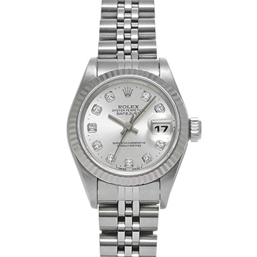 ロレックス デイトジャスト 69174G シルバー/ダイヤモンド レディース 時計 【中古】【wristwatch】