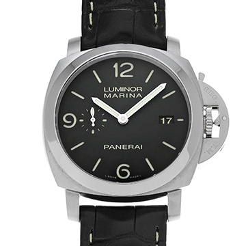 パネライ ルミノールマリーナ 1950 3デイズ オートマティック アッチャイオ PAM00312 ブラック メンズ 時計 【中古】【wristwatch】