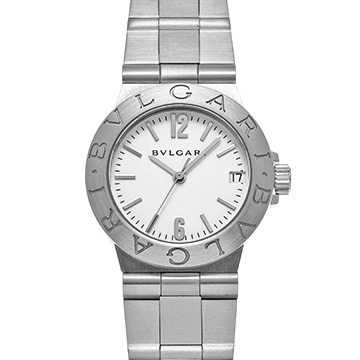 ブルガリ ディアゴノ スポーツ デイト LCV29S ホワイト レディース 時計 【中古】【wristwatch】