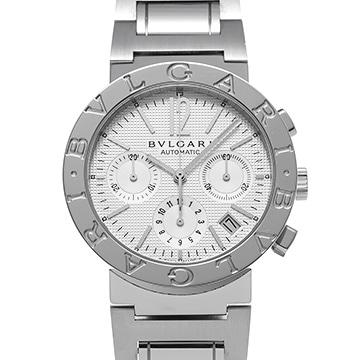 ブルガリ ブルガリブルガリ クロノグラフ BB38SSCH シルバー メンズ 時計 【中古】【wristwatch】