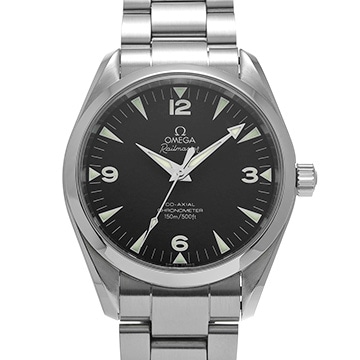 オメガ シーマスター アクアテラ レイルマスター 2503.52 ブラック メンズ 時計 【中古】【wristwatch】