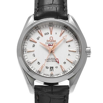 オメガ シーマスター アクアテラ コーアクシャル GMT 231.13.43.22.02.004 シルバー メンズ 時計 【中古】【wristwatch】
