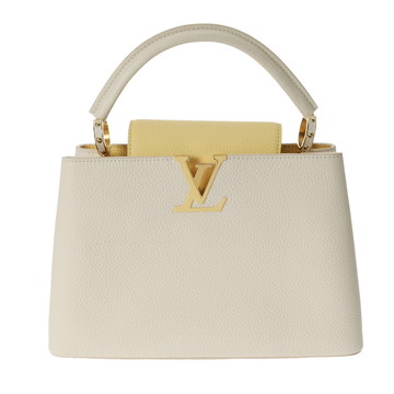 ルイ ヴィトン カプシーヌ MM 2WAY アイボリー/イエロー M59883 トリヨンレザー レディース バッグ 【中古】【bag】