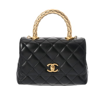 シャネル ココハンドル XXS ブラック AS2215 カーフ レディース バッグ 【中古】【bag】