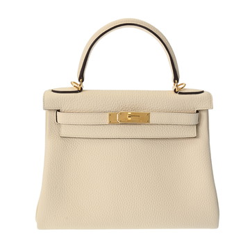 エルメス ケリー 28 内縫い ナタ トリヨンクレマンス レディース バッグ 【中古】【bag】