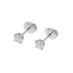 ティファニー ソリティア ピアス シルバー Pt950プラチナ レディース ジュエリー 【中古】【jewelry】