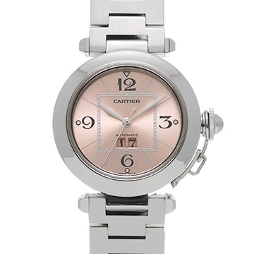 カルティエ パシャC ビッグデイト W31058M7 ピンク ユニセックス 時計 【中古】【wristwatch】