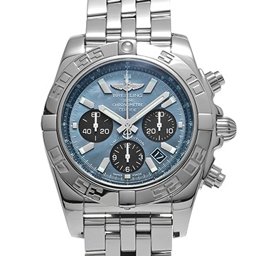 ブライトリング クロノマット 44 MOP 日本限定 AB01111A/BF68 ブルーシェル/ブラック メンズ 時計 【中古】【wristwatch】