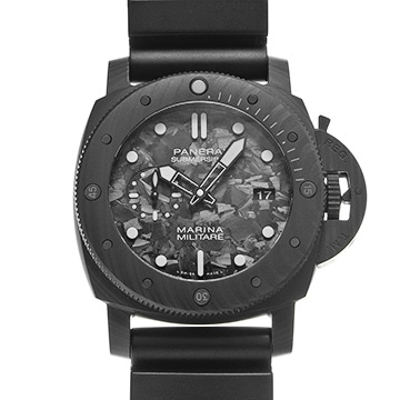 パネライ サブマーシブル マリーナ ミリターレ カーボテック PAM00979 ブラック メンズ 時計 【中古】【wristwatch】