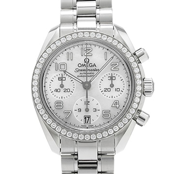 オメガ スピードマスター オートマティック 324.15.38.40.05.001 ホワイトシェル レディース 時計 【中古】【wristwatch】