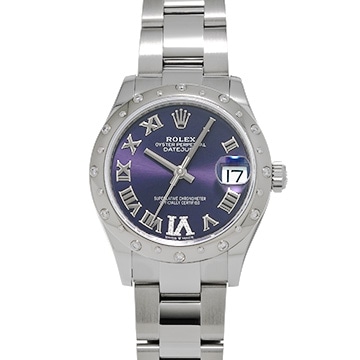 ロレックス デイトジャスト 31 278344RBR オーベルジーヌ/ダイヤモンド ユニセックス 時計 【中古】【wristwatch】