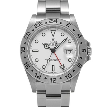 ロレックス エクスプローラーII 16570 ホワイト メンズ 時計 【中古】【wristwatch】