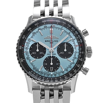 ブライトリング ナビタイマー B01 クロノグラフ 41 AB0139241C2A1 アイスブルー/ブラック メンズ 時計 【中古】【wristwatch】