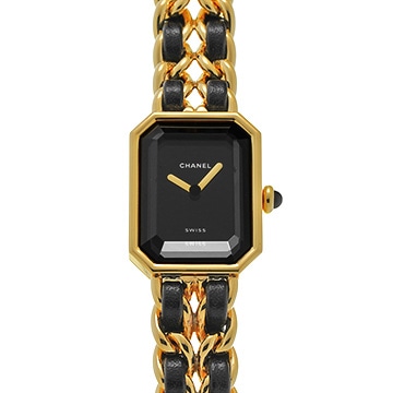 シャネル プルミエール M H0001 ブラック レディース 時計 【中古】【wristwatch】