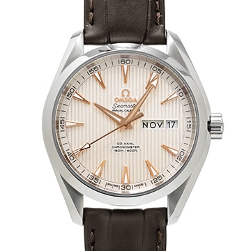 オメガ シーマスター アクアテラ アニュアルカレンダー コーアクシャル 231.13.43.22.02.003 シルバー メンズ 時計 【中古】【wristwatch】