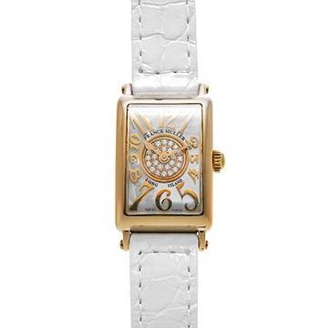 フランクミュラー ロングアイランド レリーフ 802QZRELMOPCD1P ホワイトシェル/ダイヤモンド レディース 時計 【中古】【wristwatch】