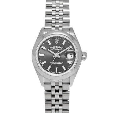 ロレックス レディ デイトジャスト 28 279160 ダークグレー レディース 時計 【中古】【wristwatch】