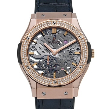 ウブロ クラシック・フュージョン クラシコ ウルトラシン スケルトン キングゴールド 545.OX.0180.LR.1104 スケルトン メンズ 時計 【中古】【wristwatch】