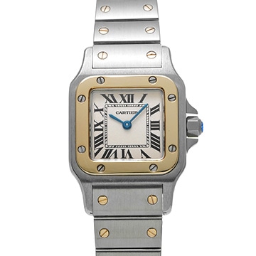 カルティエ サントス ガルベ SM W20012C4 シルバー レディース 時計 【中古】【wristwatch】
