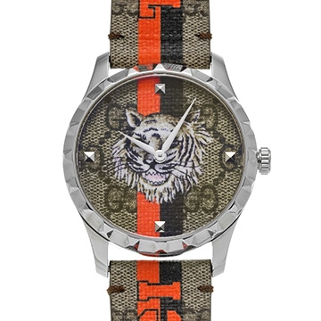 グッチ Gタイムレス YA1264186 ブラウン メンズ 時計 【中古】【wristwatch】