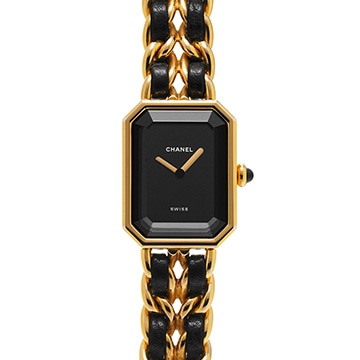 シャネル プルミエール M H0001 ブラック レディース 時計 【中古】【wristwatch】