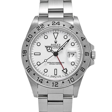 ロレックス エクスプローラーII 16570 ホワイト メンズ 時計 【中古】【wristwatch】