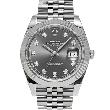 ロレックス デイトジャスト 41 126334G スレート/ダイヤモンド メンズ 時計 【新品】【wristwatch】