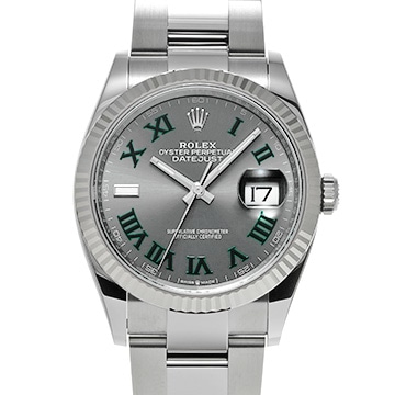 ロレックス デイトジャスト 36 126234 グレー メンズ 時計 【新品】【wristwatch】