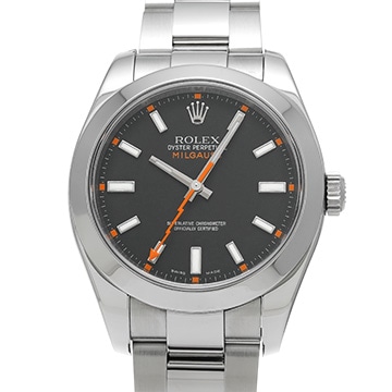 ロレックス ミルガウス 116400 ブラック メンズ 時計 【中古】【wristwatch】
