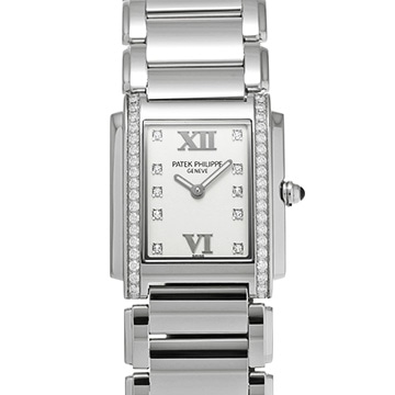 パテック フィリップ トゥエンティ-4 4910/10A-011 シルバー/ダイヤモンド レディース 時計 【中古】【wristwatch】