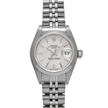 ロレックス オイスターパーペチュアル デイト 79160 シルバータペストリー レディース 時計 【中古】【wristwatch】