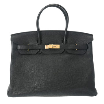 エルメス バーキン 35 ブラック トゴ ユニセックス バッグ 【中古】【bag】