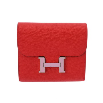 エルメス コンスタンス コンパクト ルージュクー ヴォーエプソン レディース 財布 【中古】【purse】
