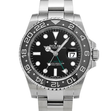 ロレックス GMTマスターII 116710LN ブラック メンズ 時計 【中古】【wristwatch】