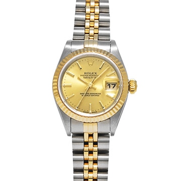 ロレックス デイトジャスト 79173 シャンパン レディース 時計 【中古】【wristwatch】