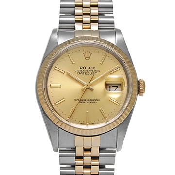 ロレックス デイトジャスト 16233 シャンパン メンズ 時計 【中古】【wristwatch】