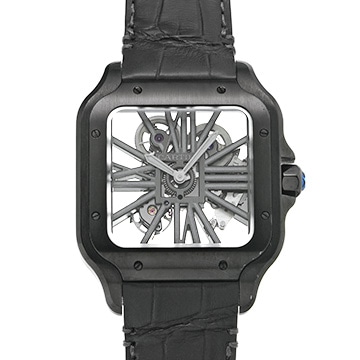 カルティエ サントス ドゥ カルティエ スケルトン LM WHSA0009 スケルトン メンズ 時計 【中古】【wristwatch】