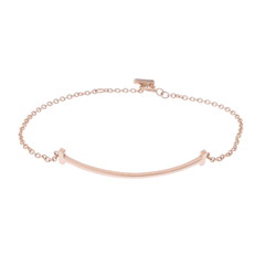 ティファニー Tスマイル ブレスレット ゴールド K18ピンクゴールド PG レディース ジュエリー 【中古】【jewelry】