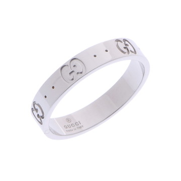 グッチ アイコンリング シルバー K18ホワイトゴールド WG レディース ジュエリー 【中古】【jewelry】