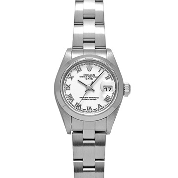 ロレックス オイスターパーペチュアル デイト 79160 ホワイト レディース 時計 【中古】【wristwatch】