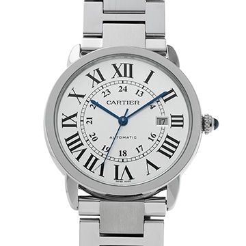 カルティエ ロンドソロ ドゥ カルティエ 42mm W6701011 シルバー メンズ 時計 【中古】【wristwatch】
