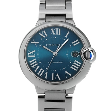 カルティエ バロンブルー ドゥ カルティエ 40mm WSBB0061 ブルー メンズ 時計 【中古】【wristwatch】