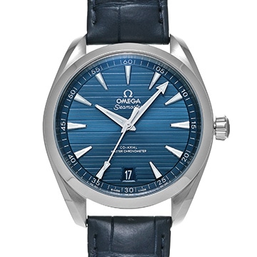 オメガ シーマスター アクアテラ コーアクシャル マスタークロノメーター 220.13.41.21.03.003 ブルー メンズ 時計 【中古】【wristwatch】