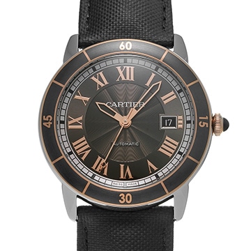 カルティエ ロンド クロワジエール W2RN0005 グレー メンズ 時計 【中古】【wristwatch】
