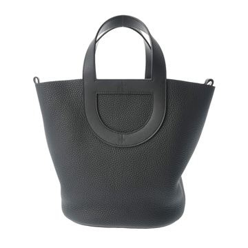 エルメス インザループ 23 ブラック トリヨンクレマンス/ヴォースイフト レディース バッグ 【未使用】【bag】