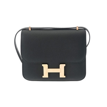 エルメス コンスタンス ミニ18 ミロワール ブラック ヴォーエプソン レディース バッグ 【中古】【bag】