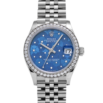 ロレックス デイトジャスト 31 278384RBR ブルーフローラル ユニセックス 時計 【中古】【wristwatch】