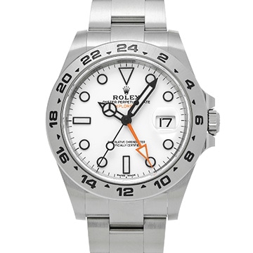 ロレックス エクスプローラーII 216570 ホワイト メンズ 時計 【中古】【wristwatch】