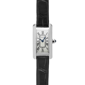 カルティエ タンク アメリカン ウォッチ ミニ WSTA0081 シルバー レディース 時計 【中古】【wristwatch】